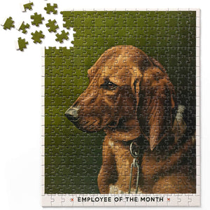 Brass Monkey - Employee Of The Month 300 Piece Apartment Puzzle - The Puzzle Nerds 