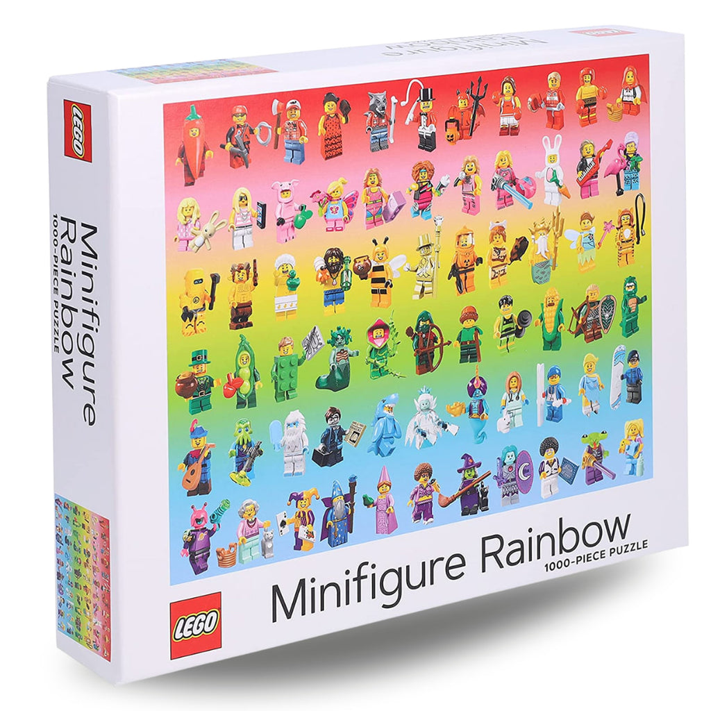 Chronicle Books - LEGO Minifigure Rainbow 1000 Piece Puzzle - The Puzzle Nerds