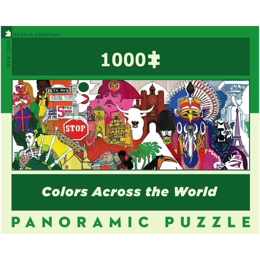 Colors Across The World 1000 Piece Panoramic Puzzle - The Puzzle Nerds