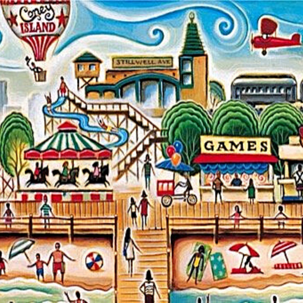 Coney Island 1000 Piece Panoramic Puzzle - The Puzzle Nerds