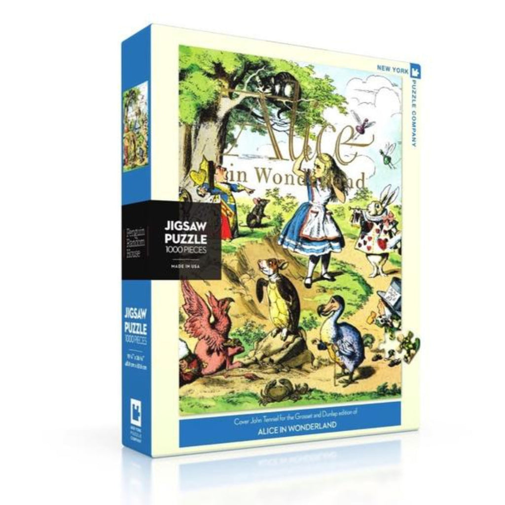 New York Puzzle Company - Alice In Wonderland 1000 Piece Mini Puzzle - The Puzzle Nerds 