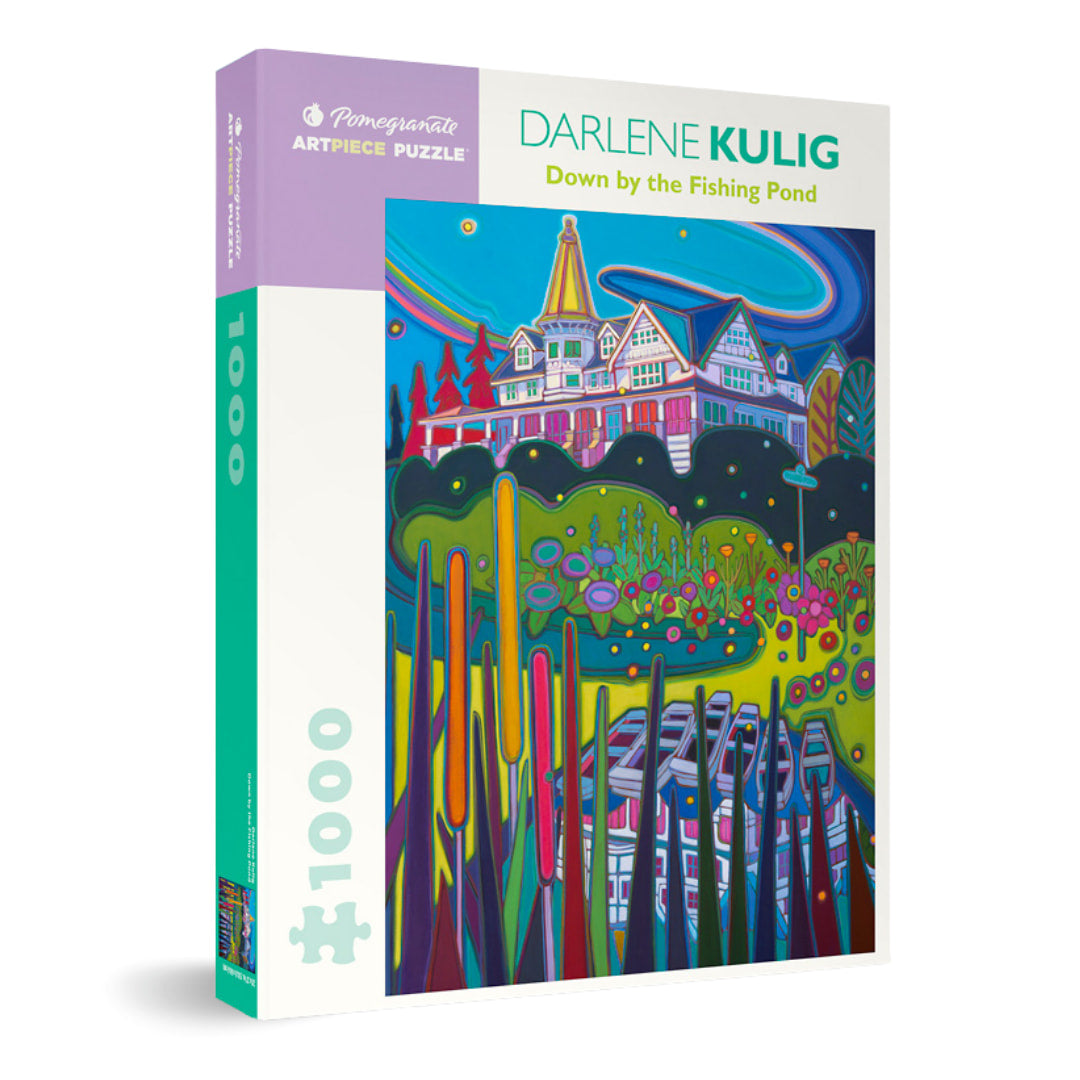 Down by the Fishing Pond by Darlene Kulig 1000 Piece Puzzle - The Puzzle Nerds