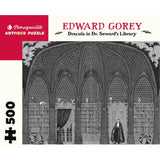 Dracula in Dr. Seward's Library by Edward Gorey 500 Piece Puzzle - The Puzzle Nerds