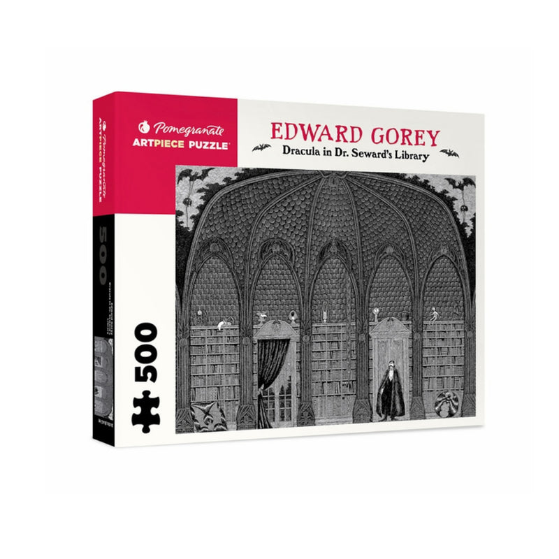 Dracula in Dr. Seward's Library by Edward Gorey 500 Piece Puzzle