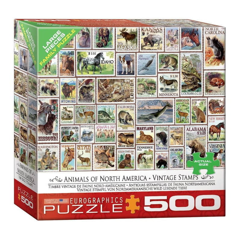 Animal Stamps Jigsaw Puzzle
