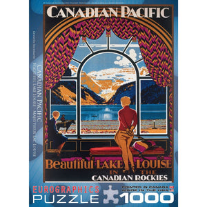 Eurographics - Beautiful Lake Louise In The Canadian Rockies 1000 Piece Puzzle - The Puzzle Nerds