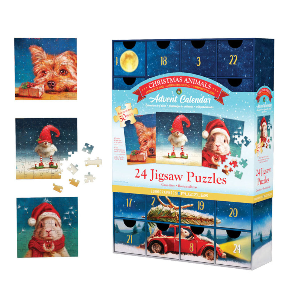 Eurographics - Christmas Animals Advent Calendar - The Puzzle Nerds 