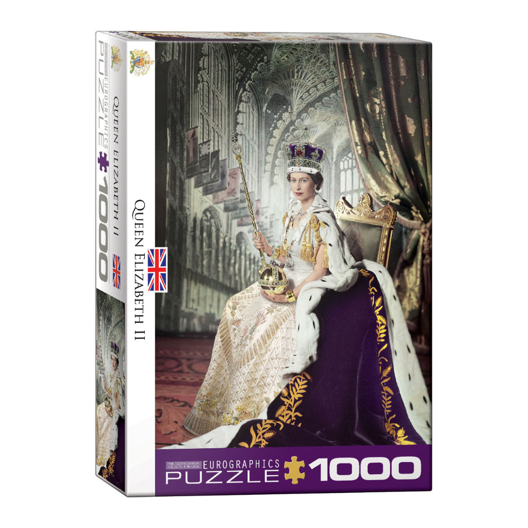 Eurographics - Queen Elizabeth II 1000 Piece Puzzle  - The Puzzle Nerds