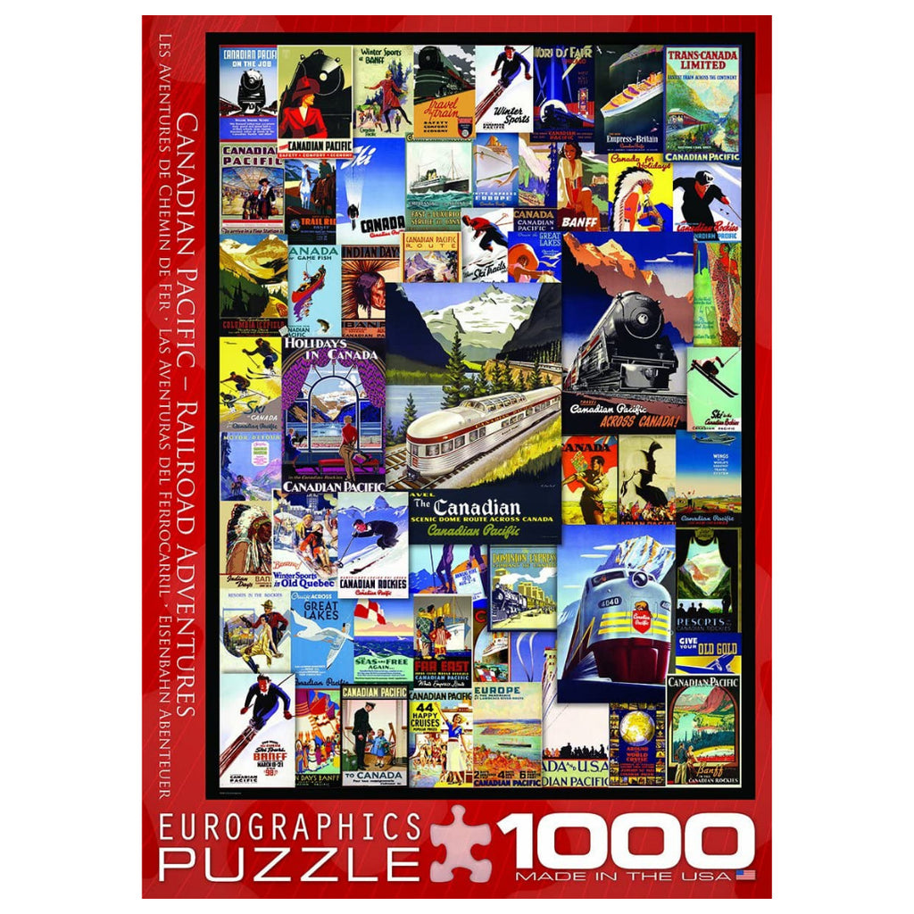 Eurographics - Railroad Adventures 1000 Piece Puzzle - The Puzzle Nerds