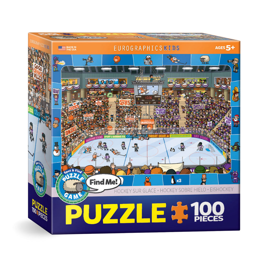 Eurographics - Spot & Find Hockey 100 Piece Puzzle - The Puzzle Nerds 
