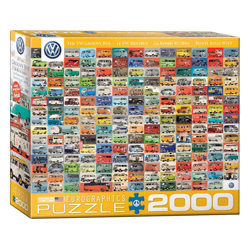 The VW Groovy Bus 2000 Piece Puzzle – The Puzzle Nerds