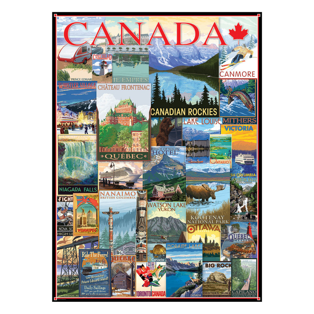 Eurographics - Travel Canada Vintage Posters 1000 Piece Puzzle - The Puzzle Nerds