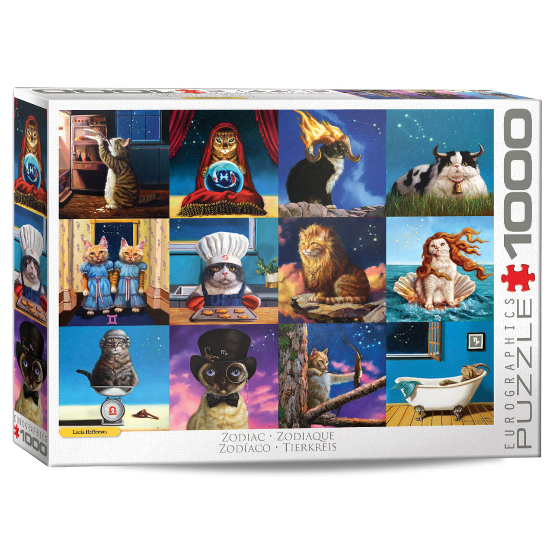 Eurographics - Zodiac Cats 1000 Piece Puzzle - The Puzzle Nerds