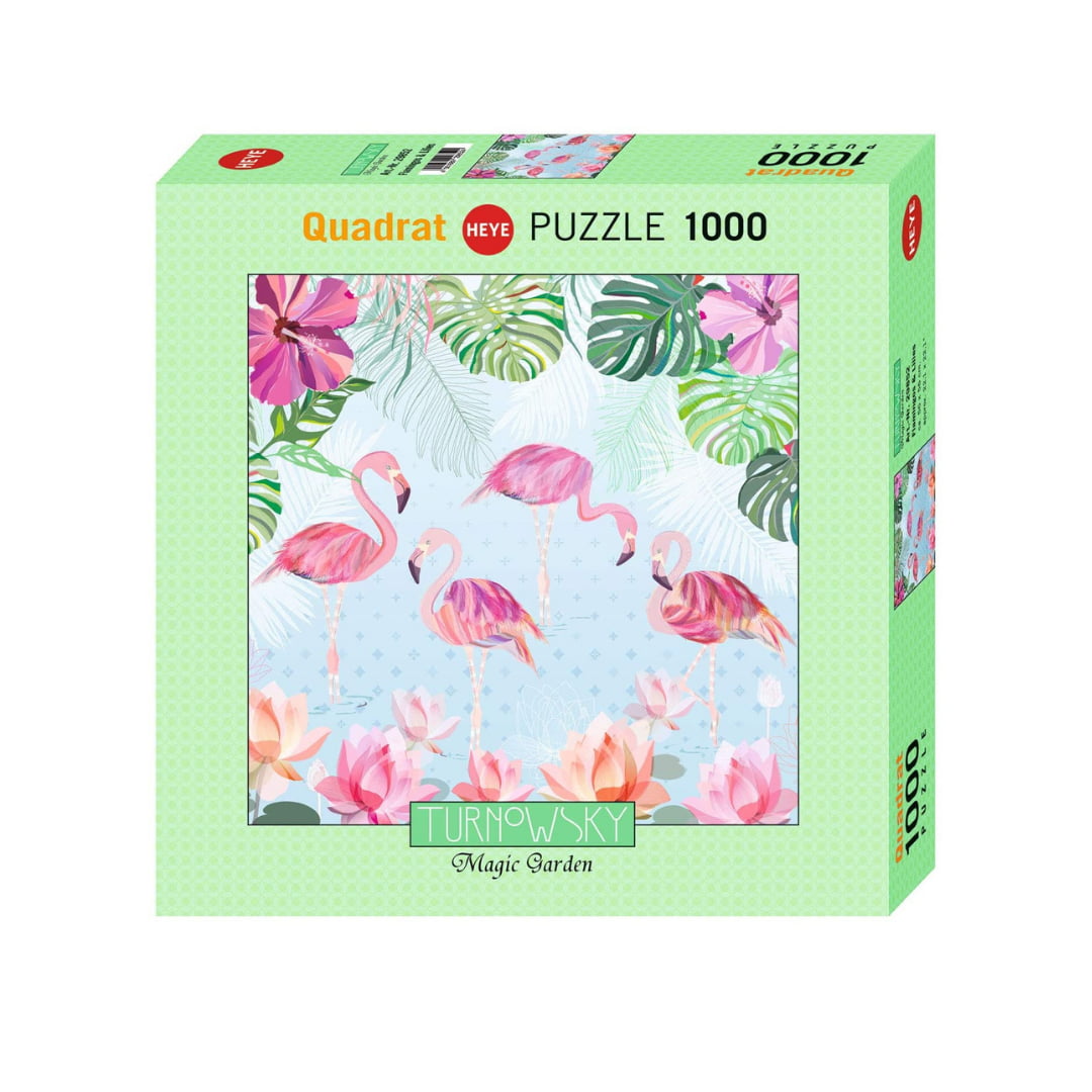 Turnowsky Flamingos And Lilies 1000 Piece Puzzle