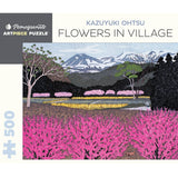 Flowers in Village by Kazuyuki Ohtsu 500 Piece Puzzle - The Puzzle Nerds