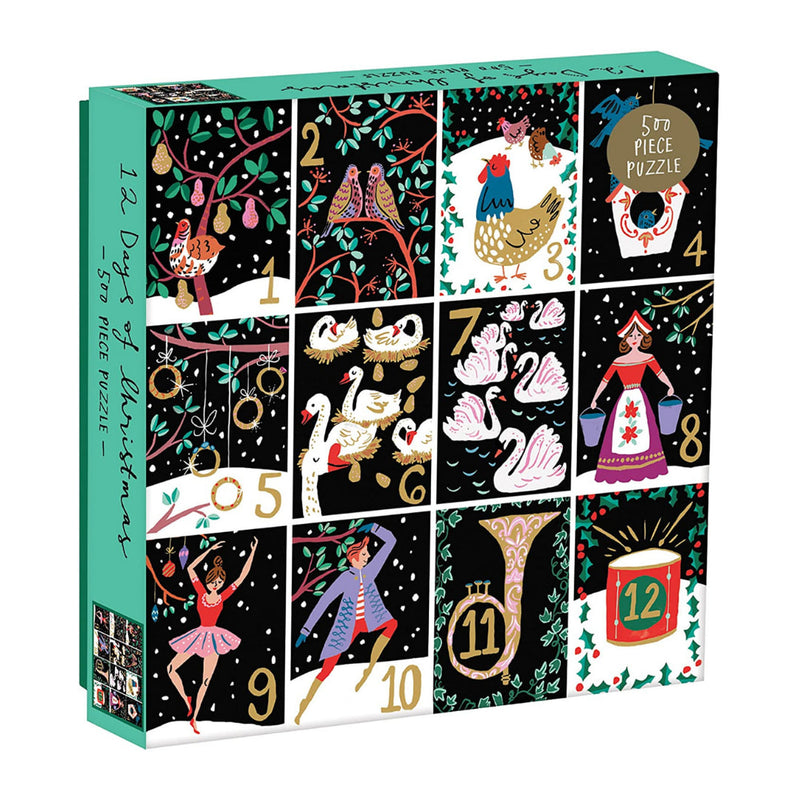 Twelve Days Of Christmas 500 Piece Puzzle – The Puzzle Nerds