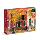 Galison - Autumn In The Neighborhood 1000 Piece Puzzle - The Puzzle Nerds 