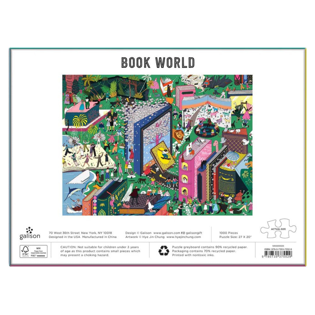 Galison - Book World 1000 Piece Puzzle - The Puzzle Nerds