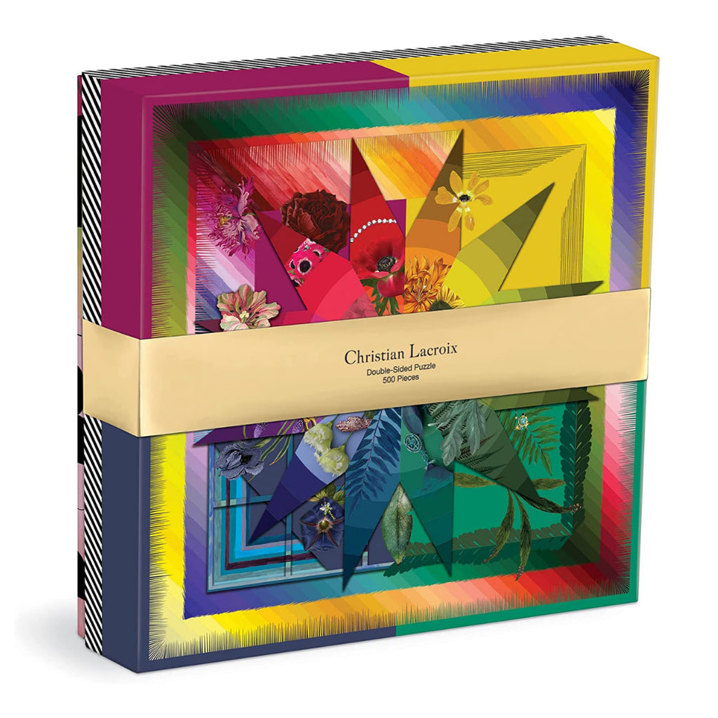 Galison - Christian Lacroix Botanic Rainbow 500 Piece Double-Sided Puzzle - The Puzzle Nerds