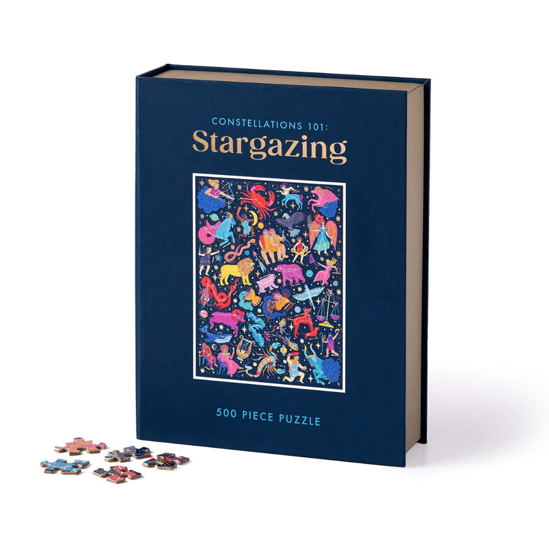 Galison - Constellations 101: Stargazing 500 Piece Book Puzzle - The Puzzle Nerds