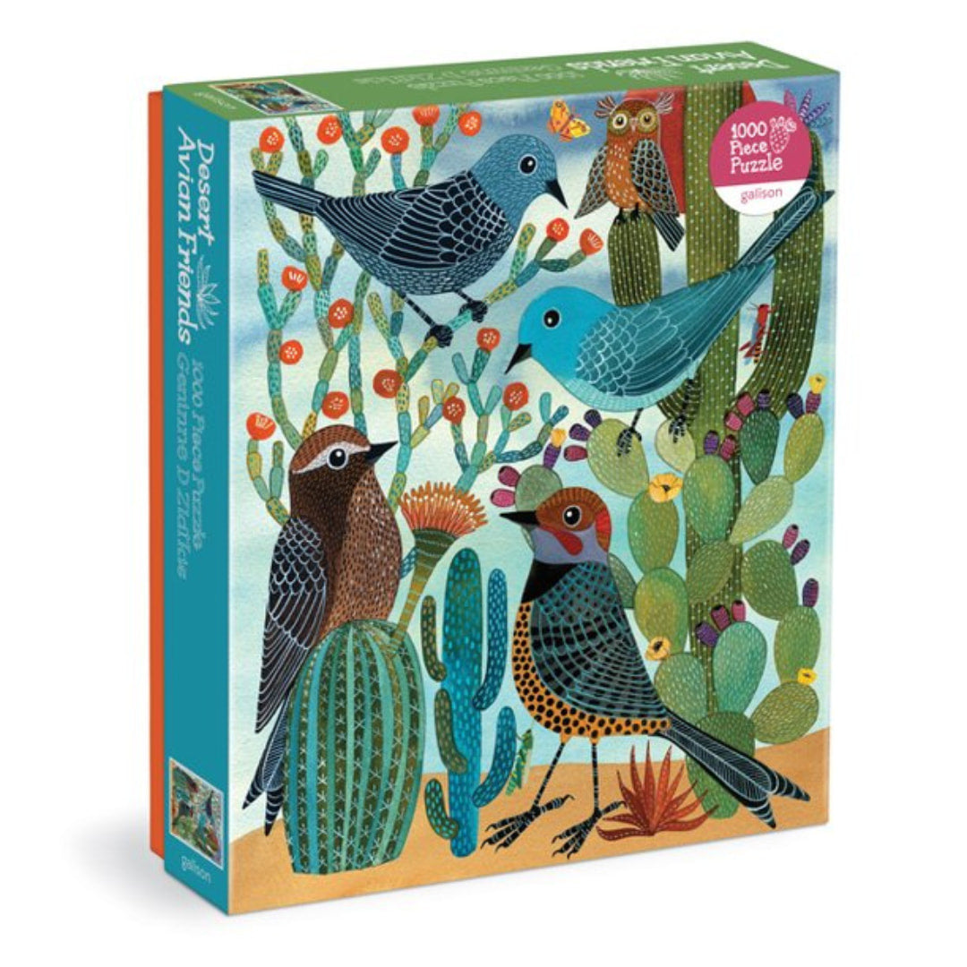 Galison - Desert Avian Friends 1000 Piece Puzzle - The Puzzle Nerds