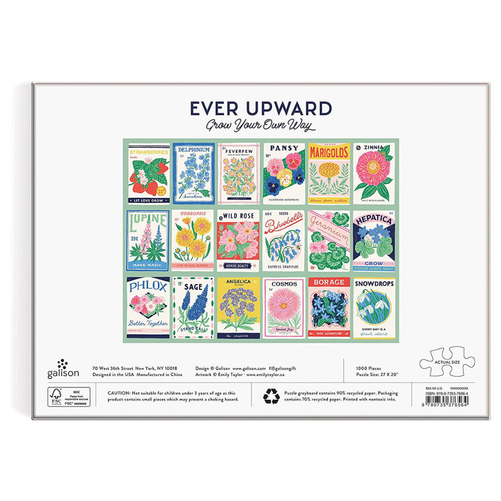 Galison - Ever Upward Grow Your Own Way 500 Piece Puzzle - The Puzzle Nerds