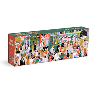 Galison - Fall Parade 1000 Piece Panoramic Puzzle - The Puzzle Nerds