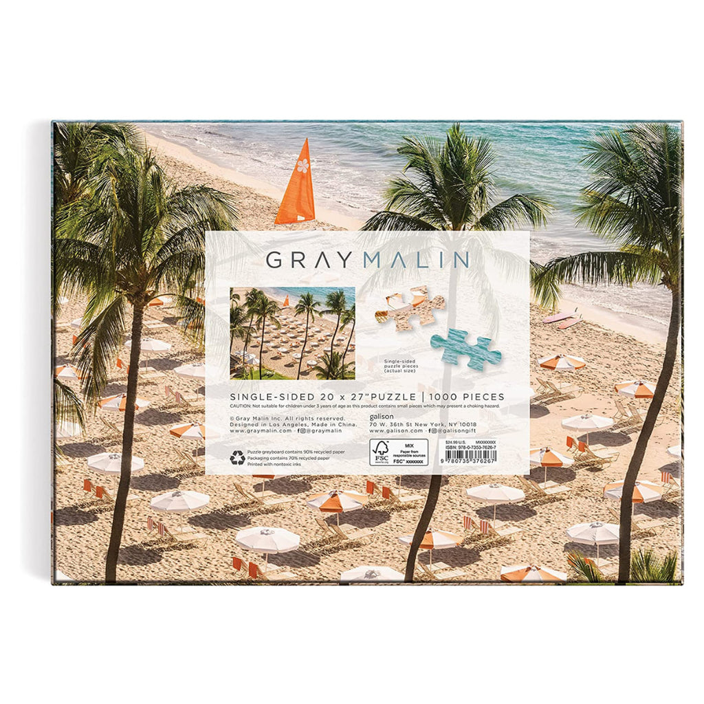 Galison - Gray Malin The Beach Club 1000 Piece Puzzle - The Puzzle Nerds