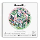 Galison - Green City 1000 Piece Round Puzzle - The Puzzle Nerds