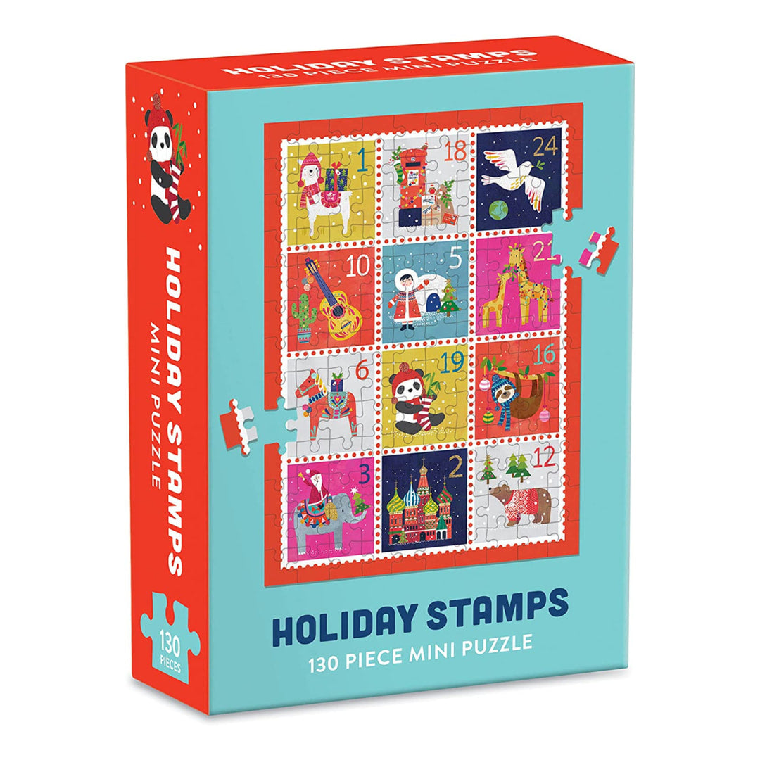 Holiday Stamps 130 Piece Mini Puzzle
