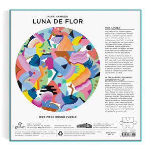 Galison - Luna de Flor by Mina Hamada 1000 Piece Round Puzzle - The Puzzle Nerds