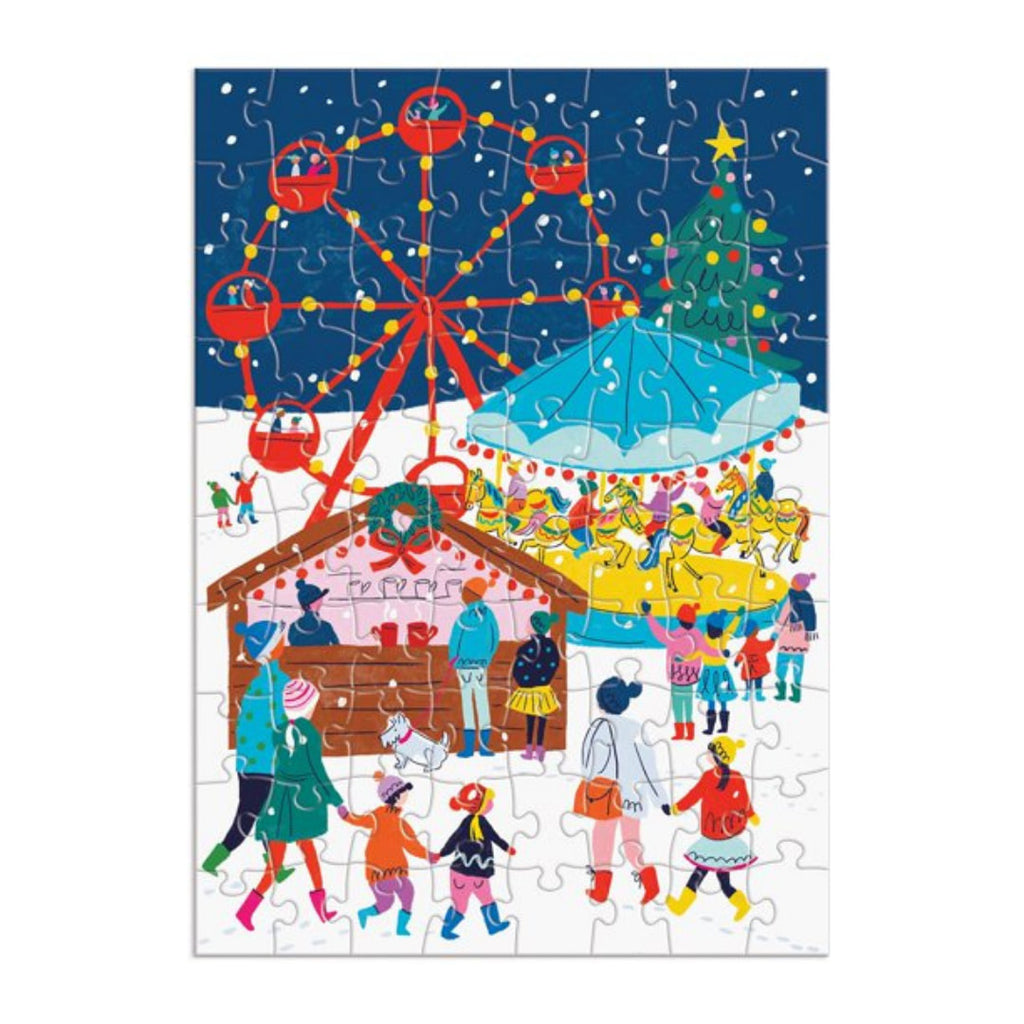 Galison - Merry And Bright 12 Days Of Christmas Advent Puzzle Calendar By Louise Cunningham - The Puzzle Nerds