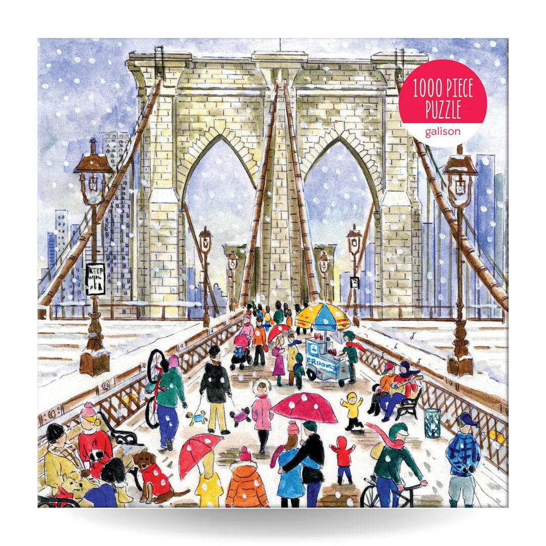 Galison - Michael Storrings Brooklyn Bridge 1000 Piece Puzzle - The Puzzle Nerds 