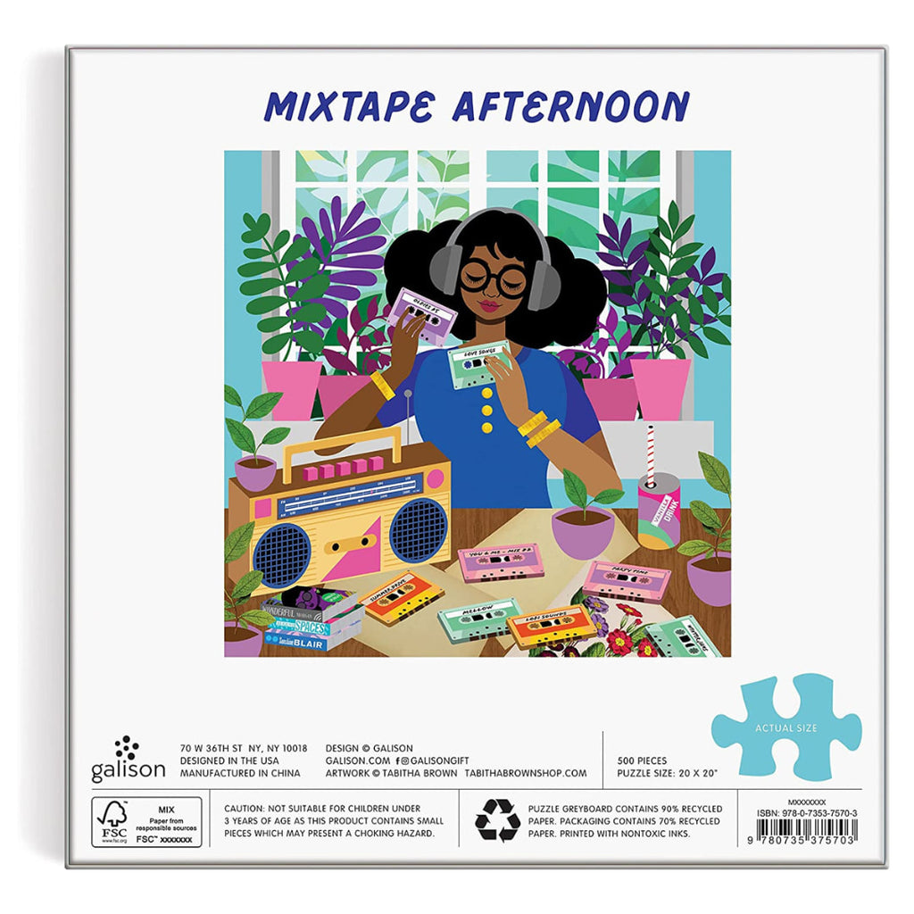 Galison - Mixtape Afternoon 500 Piece Puzzle - The Puzzle Nerds