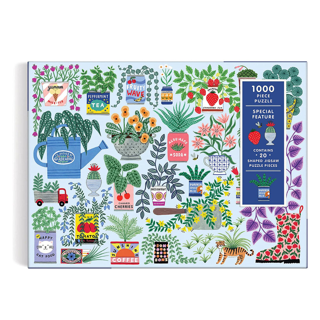 Galison -  Planter Perfection 1000 Piece Puzzle With Shaped Pieces  - The Puzzle Nerds