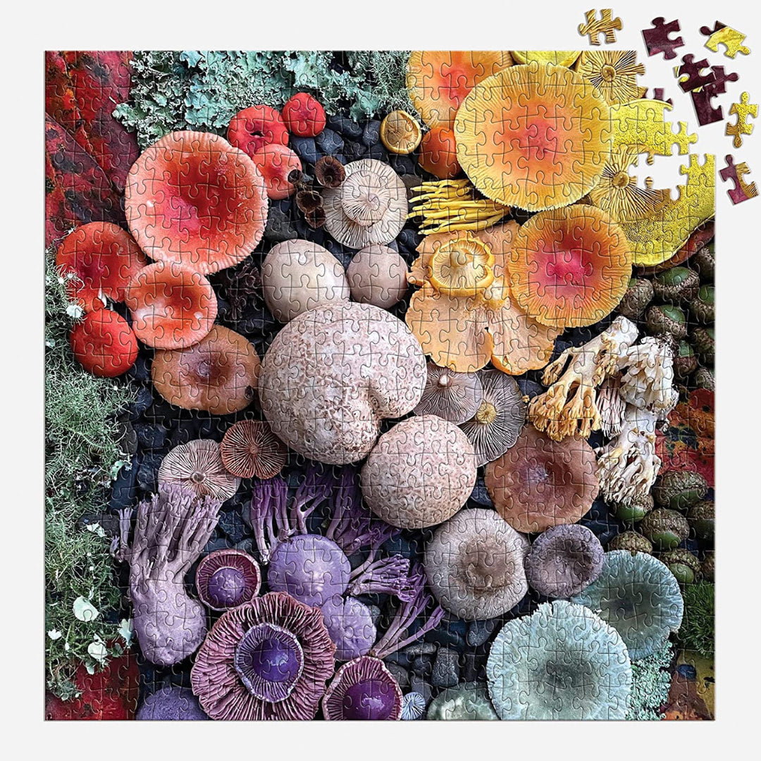 Galison - Shrooms In Bloom 500 Piece Puzzle - The Puzzle Nerds 