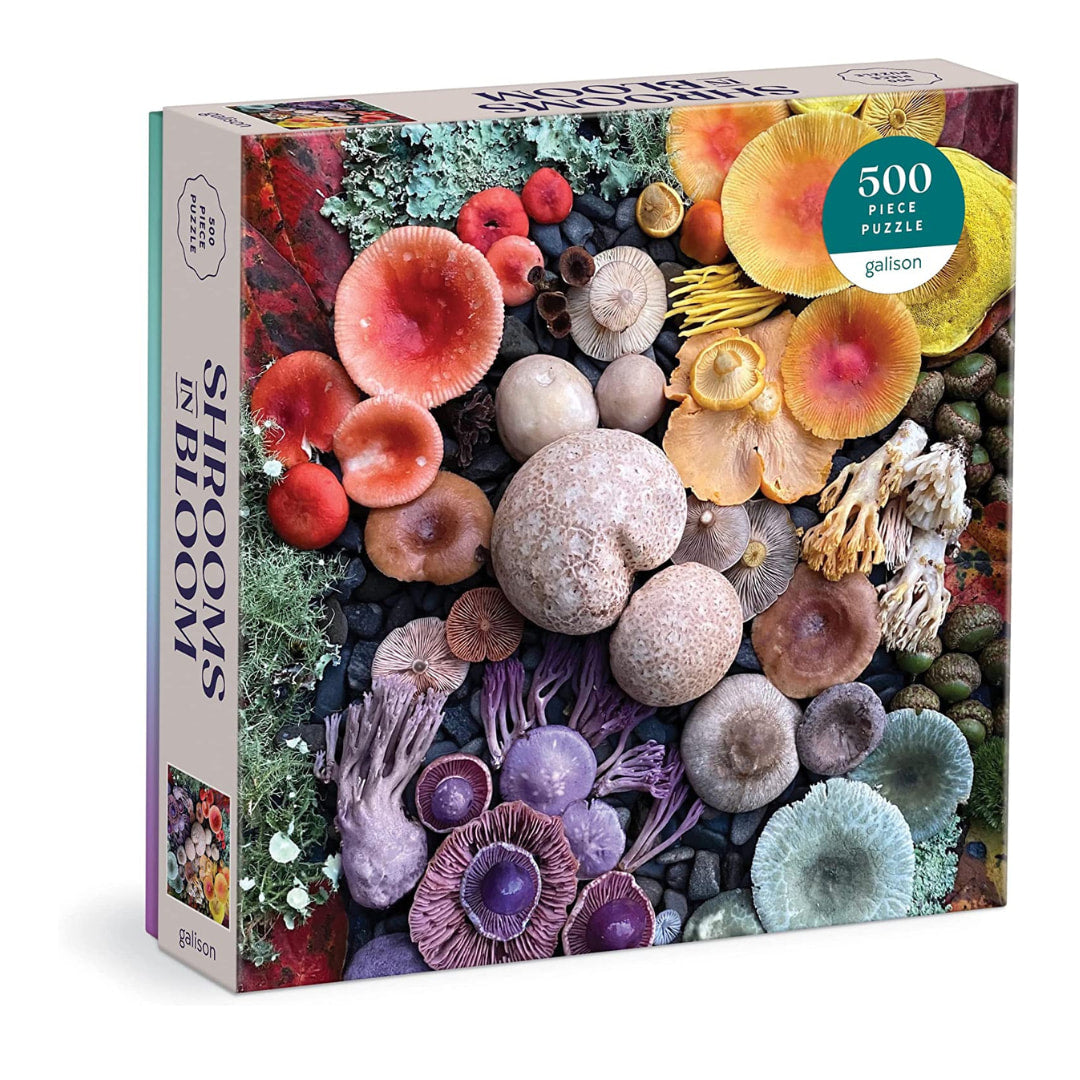 Galison - Shrooms In Bloom 500 Piece Puzzle - The Puzzle Nerds 