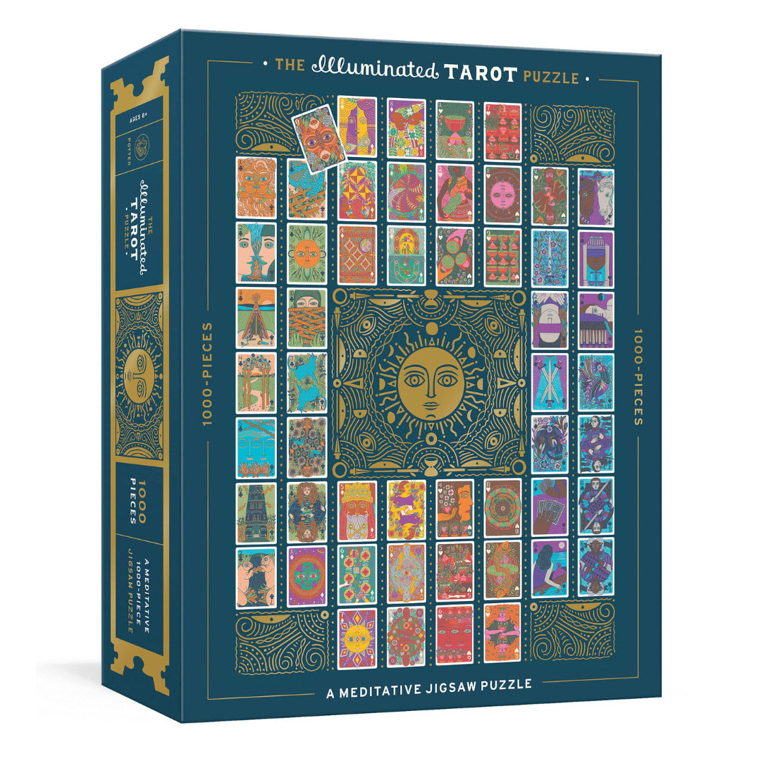 Clarkson Potter - The Illuminated Tarot Puzzle: A Meditative 1000 Piece Puzzle - The Puzzle Nerds