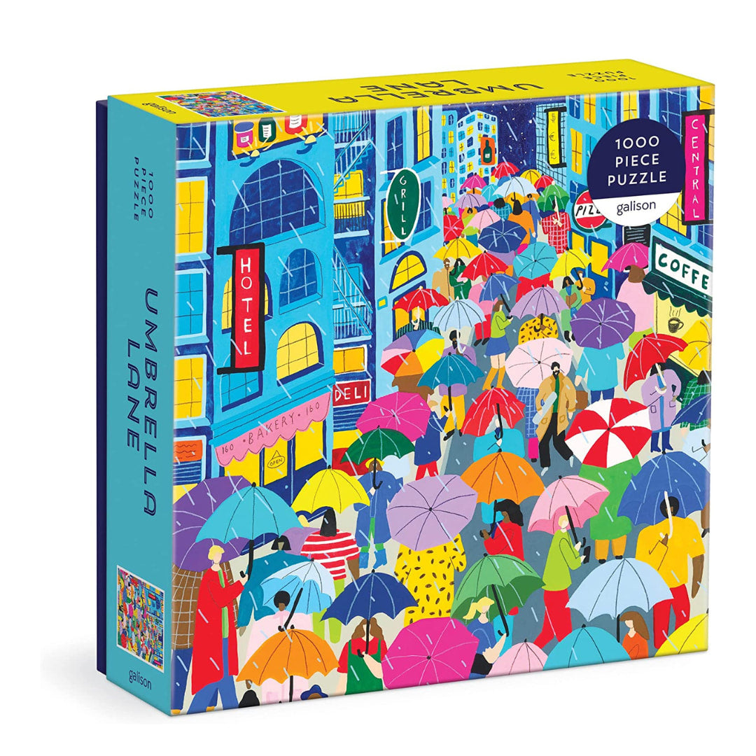 Galison -  Umbrella Lane 1000 Piece Puzzle - The Puzzle Nerds