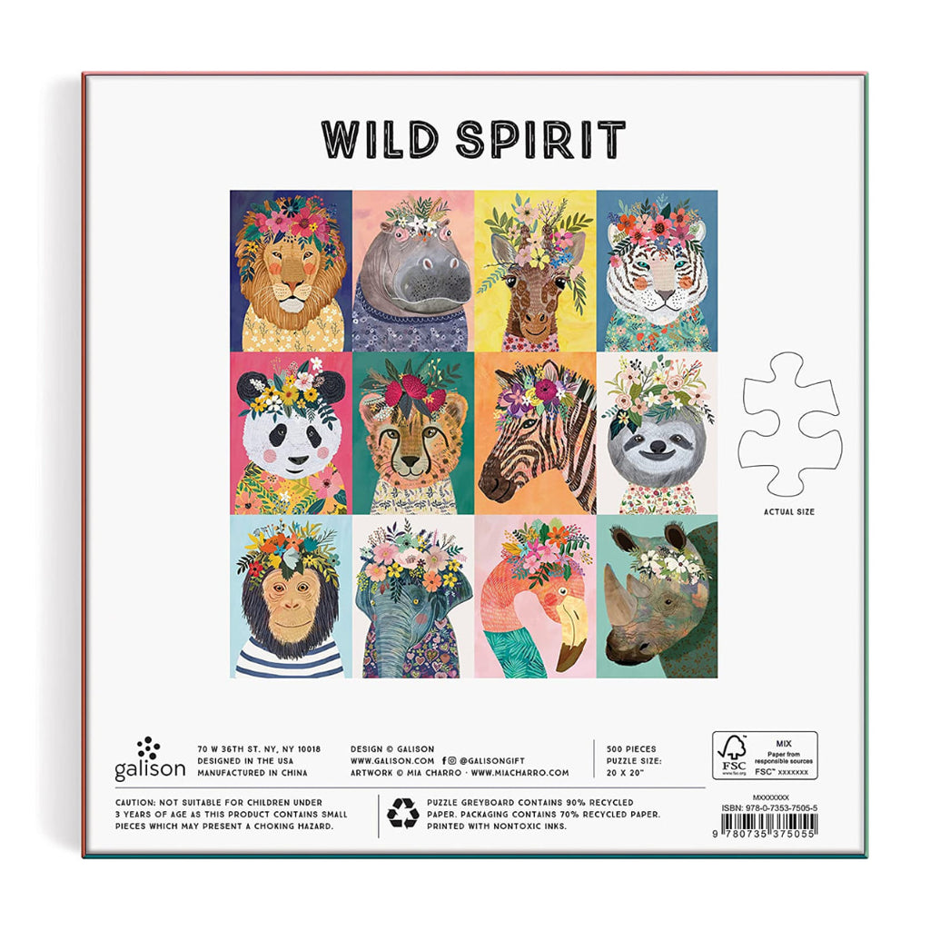 Galison -  Wild Spirit 500 Piece Puzzle - The Puzzle Nerds