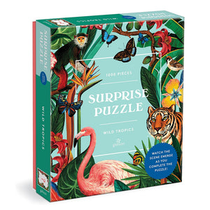 Galison - Wild Tropics 1000 Piece Surprise Puzzle - The Puzzle Nerds
