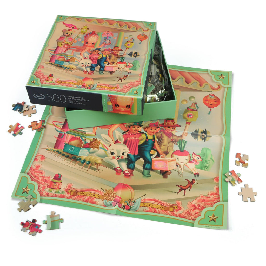 Genuine Fred - Kingdom Of Happy Joy 500 Piece Puzzle - The Puzzle Nerds