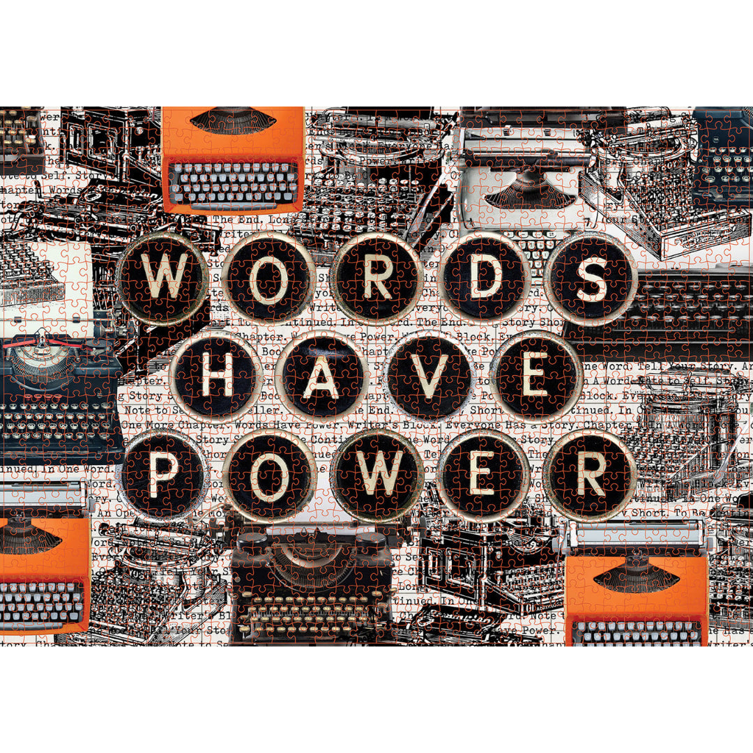 Gibbs Smith - Words Have Power 1000 Piece Puzzle - The Puzzle Nerds
