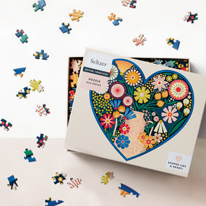 Heart Bouquet 634 Piece Puzzle - The Puzzle Nerds