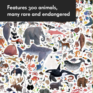 Hello Animals Of the World 500 Piece Family Puzzle - The Puzzle Nerds