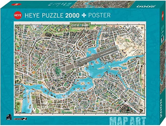Heye Puzzles - City Of Pop 2000 Piece Puzzle - The Puzzle Nerds
