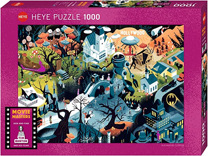 Heye Puzzles -Movie Masters - Tim Burton Films 1000 Piece Puzzle - The Puzzle Nerds
