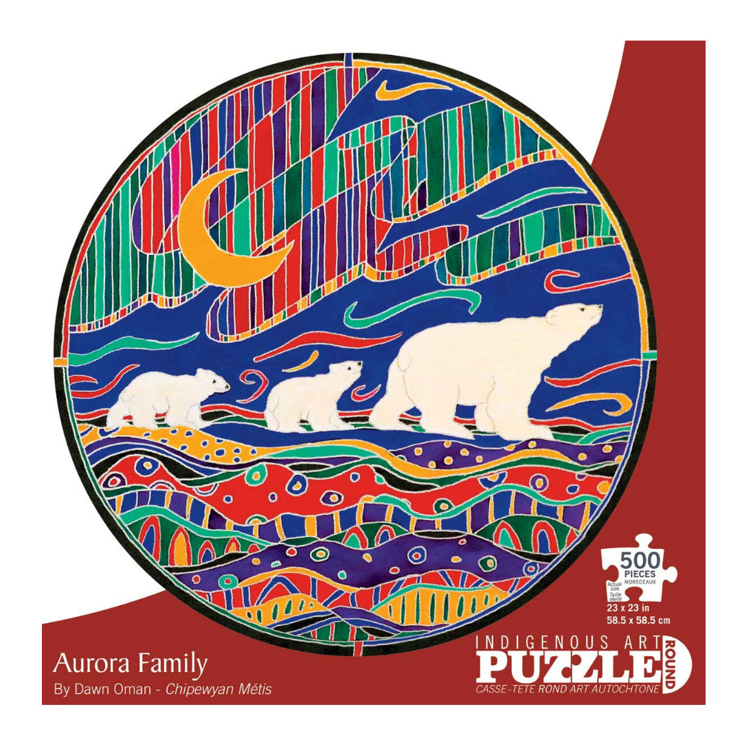 Indigenous Collection by CAP - Aurora Family 500 Piece Puzzle - The Puzzle Nerds