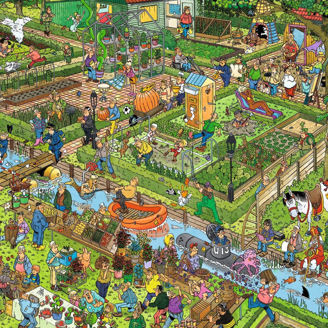 Jumbo - The Vegetable Garden 1000 Piece Puzzle - The Puzzle Nerds