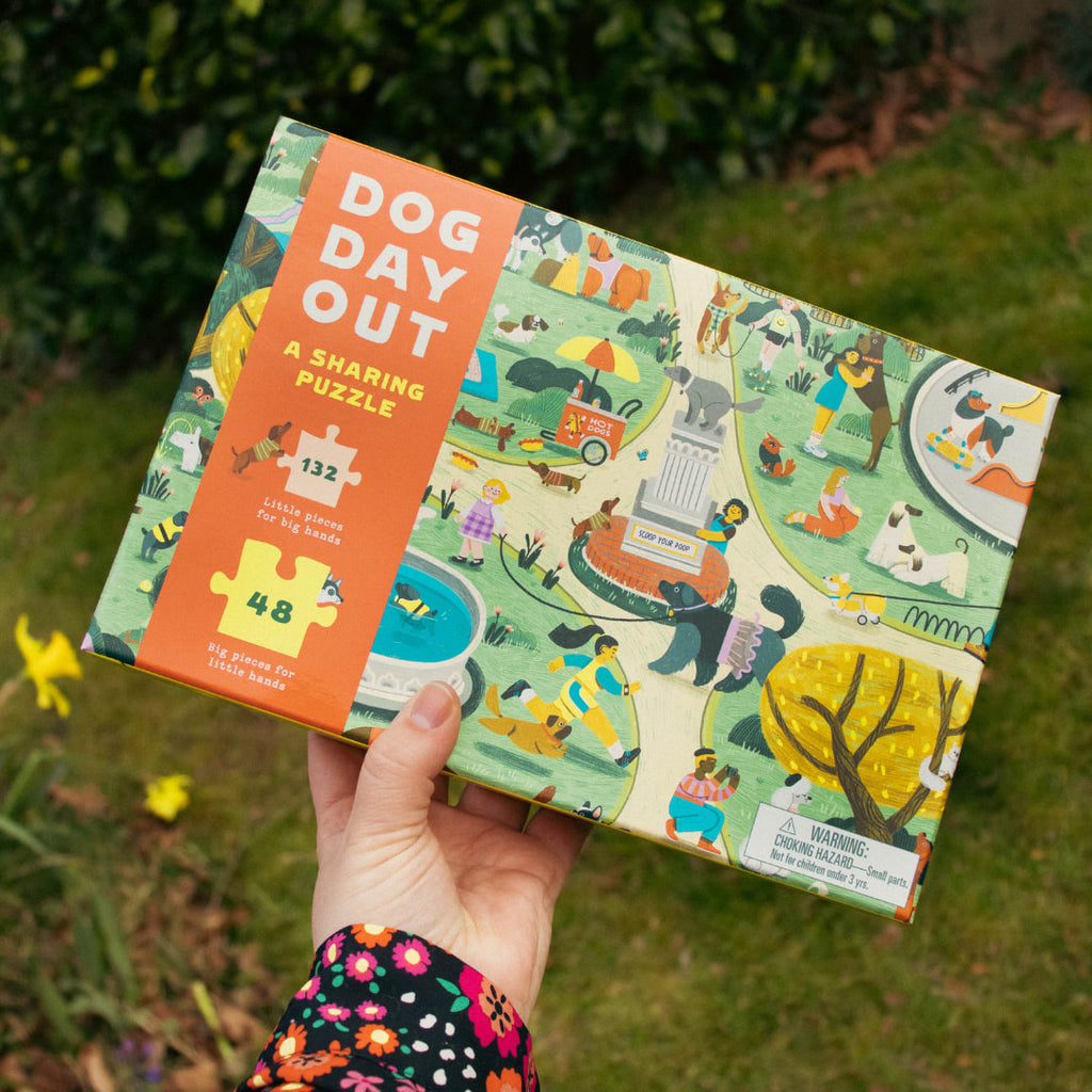 Laurence King - Dog Day Out! A Sharing Puzzle - 180 Piece Puzzle  - The Puzzle Nerds 
